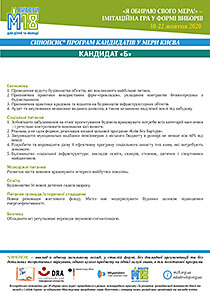 М18. СИНОПСИСИ ПРОГРАМ КАНДИДАТІВ У МЕРИ КИЄВА